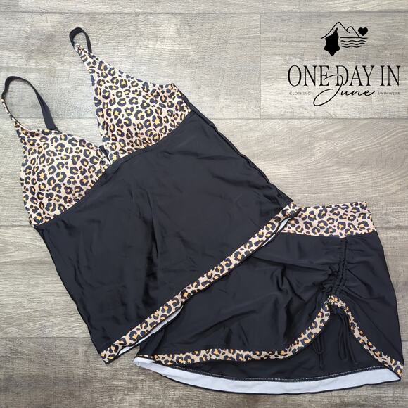 Rekita Skirted Tankini Swimsuit Size M - Picture 2 of 7